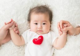 Baby with Red Heart